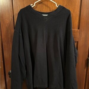 Lands' End Black v-neck sweater
